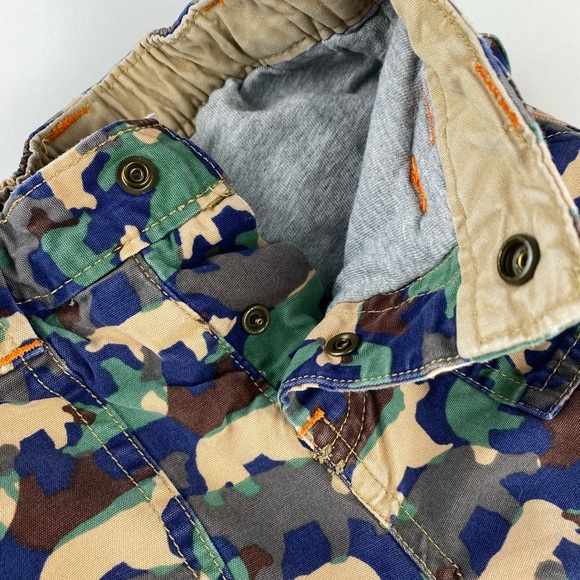 Vintage Baby Gap Bear Print Camo Style Cargo Pants Fully Lined Size 12-18 Months - Picture 5 of 13